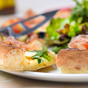 Pizza foie gras